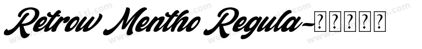 Retrow Mentho Regula字体转换